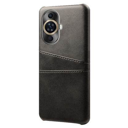 For Huawei nova 11 Dual Card Slots Phone Case Anti-Scratch PU Leather+PC Anti-scratch Phone Cover