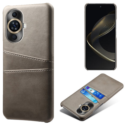 For Huawei nova 11 Dual Card Slots Phone Case Anti-Scratch PU Leather+PC Anti-scratch Phone Cover