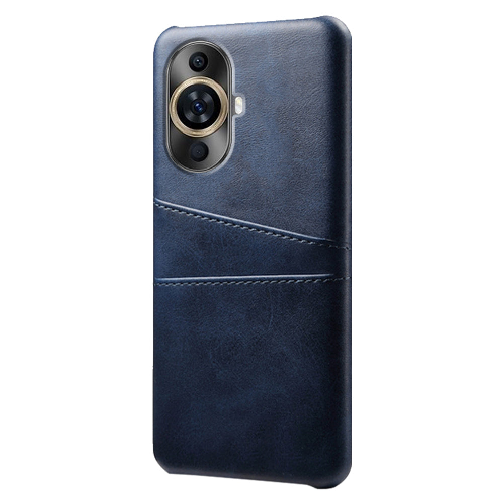 For Huawei nova 11 Dual Card Slots Phone Case Anti-Scratch PU Leather+PC Anti-scratch Phone Cover