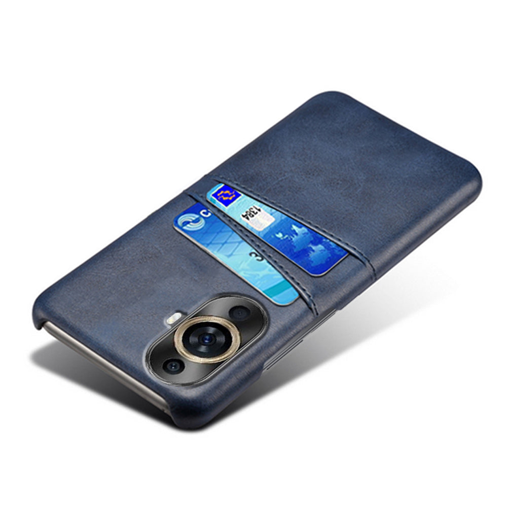 For Huawei nova 11 Dual Card Slots Phone Case Anti-Scratch PU Leather+PC Anti-scratch Phone Cover