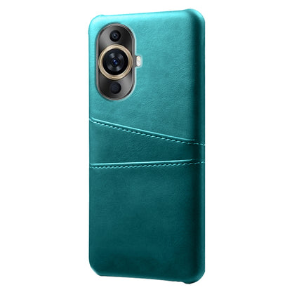 For Huawei nova 11 Dual Card Slots Phone Case Anti-Scratch PU Leather+PC Anti-scratch Phone Cover