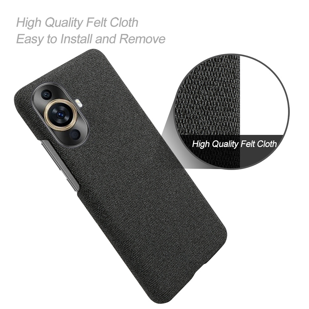 For Huawei nova 11 Pro / nova 11 Ultra Cloth+Hard PC Phone Case Anti-scratch Cell Phone Cover