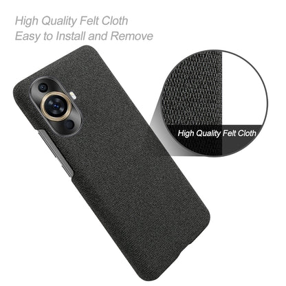 For Huawei nova 11 Pro / nova 11 Ultra Cloth+Hard PC Phone Case Anti-scratch Cell Phone Cover