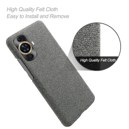 For Huawei nova 11 Pro / nova 11 Ultra Cloth+Hard PC Phone Case Anti-scratch Cell Phone Cover