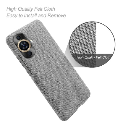 For Huawei nova 11 Pro / nova 11 Ultra Cloth+Hard PC Phone Case Anti-scratch Cell Phone Cover