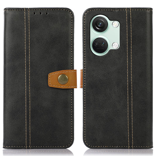 Phone Case for OnePlus Nord 3 5G / Ace 2V Calf Texture Foldable Stand Wallet Flip PU Leather Cover