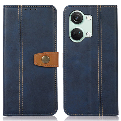 Phone Case for OnePlus Nord 3 5G / Ace 2V Calf Texture Foldable Stand Wallet Flip PU Leather Cover