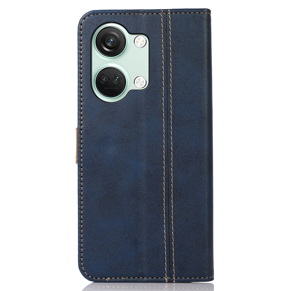 Phone Case for OnePlus Nord 3 5G / Ace 2V Calf Texture Foldable Stand Wallet Flip PU Leather Cover
