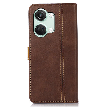 Phone Case for OnePlus Nord 3 5G / Ace 2V Calf Texture Foldable Stand Wallet Flip PU Leather Cover