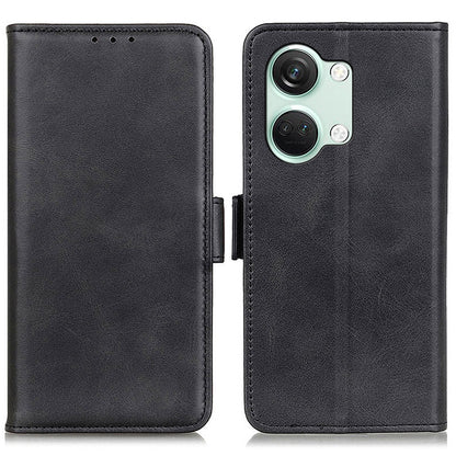 For OnePlus Nord 3 5G / Ace 2V Cowhide Texture Wallet Stand Phone Case PU Leather Cover Shell