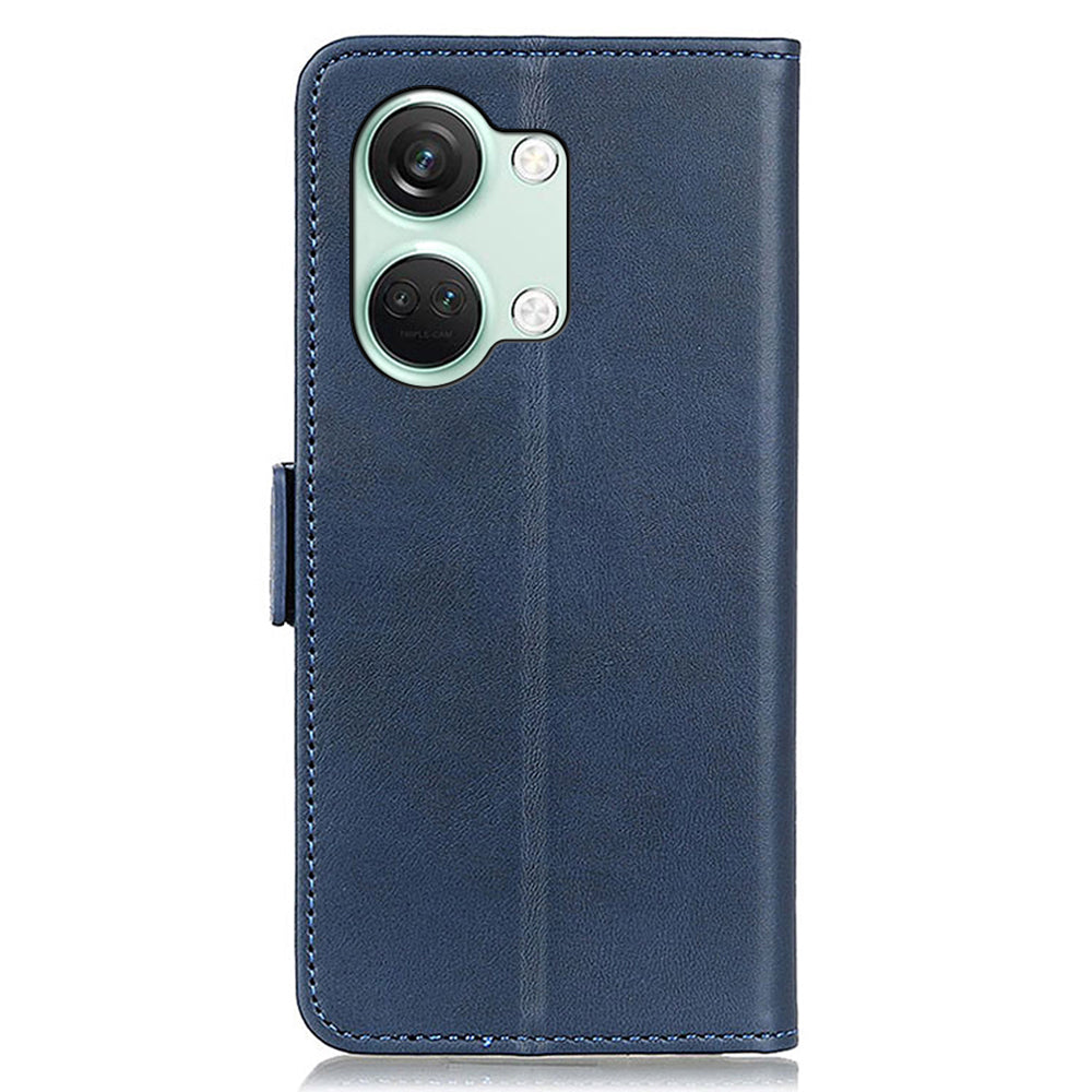 For OnePlus Nord 3 5G / Ace 2V Cowhide Texture Wallet Stand Phone Case PU Leather Cover Shell