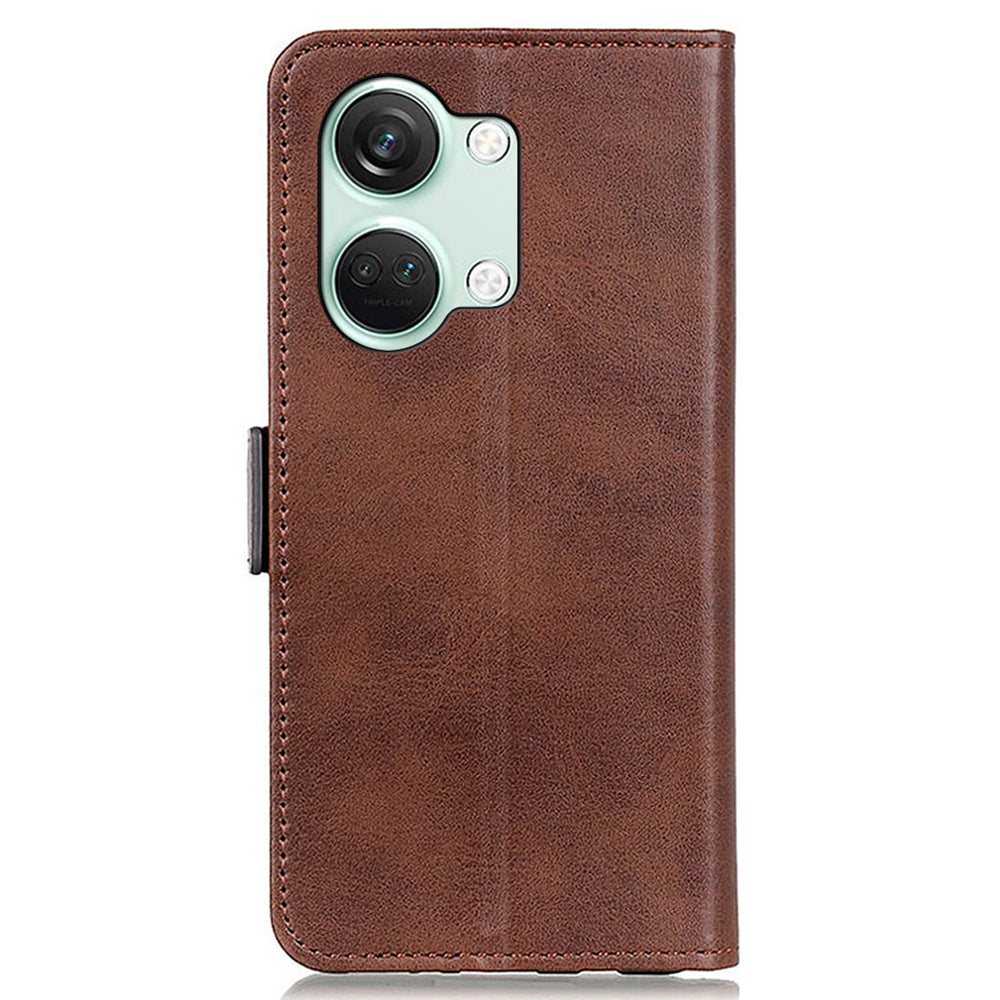 For OnePlus Nord 3 5G / Ace 2V Cowhide Texture Wallet Stand Phone Case PU Leather Cover Shell