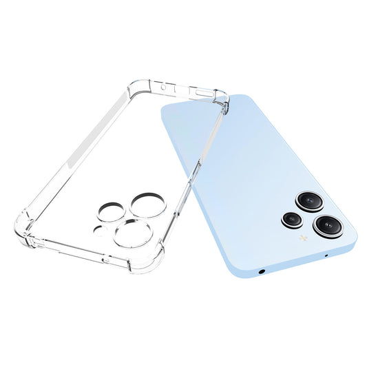 For Xiaomi Redmi 12 4G / 12 5G / Poco M6 Pro 5G Anti-Slip TPU Back Case Transparent Drop Resistant Phone Cover