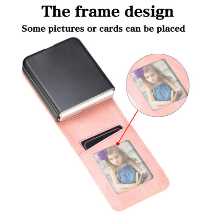 Wallet Phone Case for Samsung Galaxy Z Flip5 5G Anti-Drop PU Leather PC Phone Shell