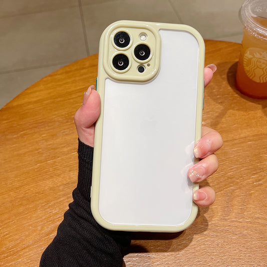 Anti-fall Cover for iPhone 13 Pro Max 6.7 inch Candy Color Frame TPU+Acrylic Phone Case