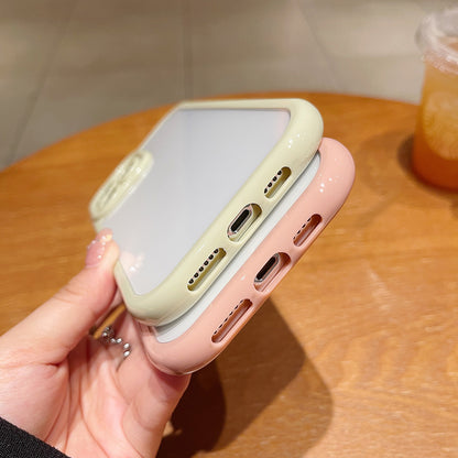 Anti-fall Cover for iPhone 13 Pro Max 6.7 inch Candy Color Frame TPU+Acrylic Phone Case