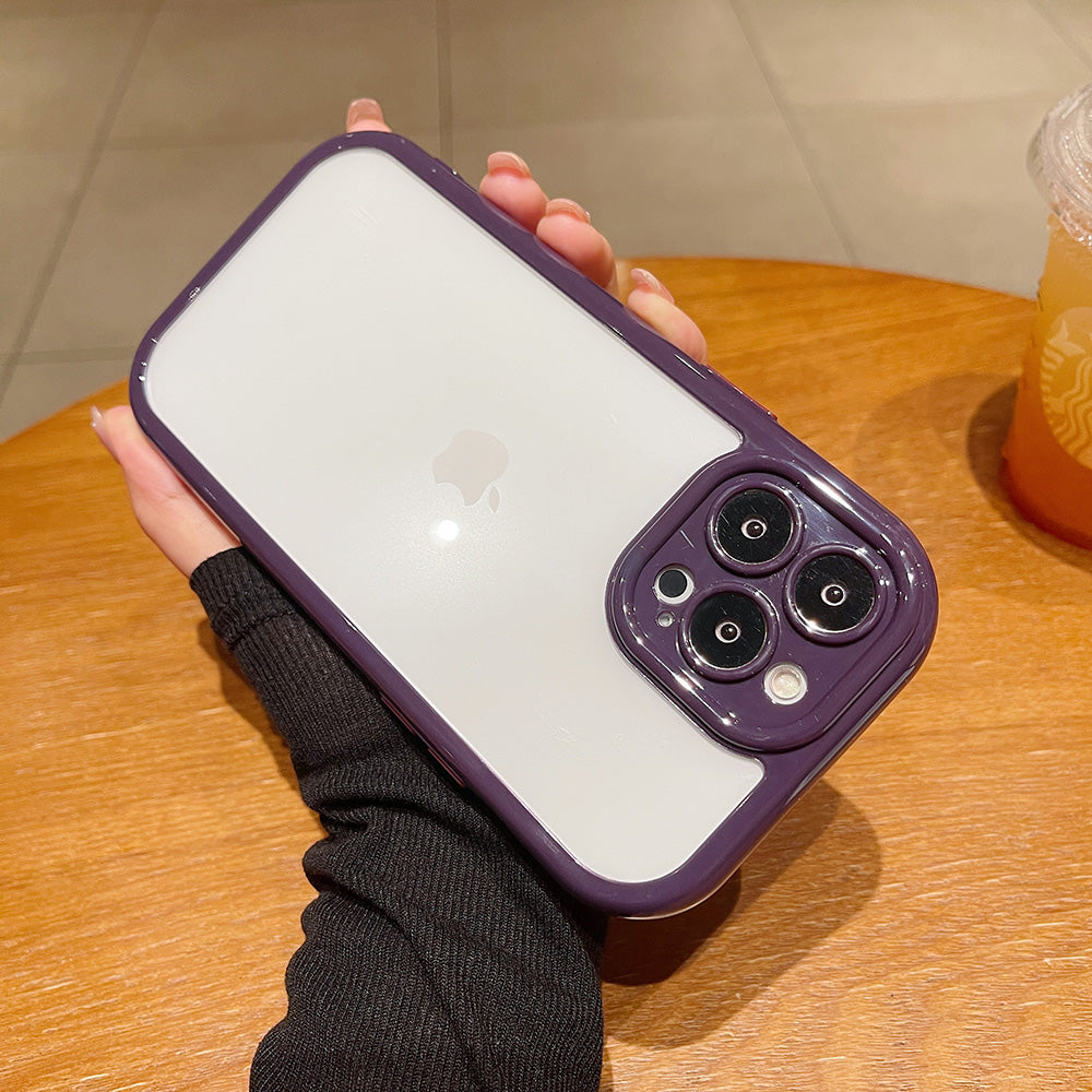 Anti-fall Cover for iPhone 13 Pro Max 6.7 inch Candy Color Frame TPU+Acrylic Phone Case