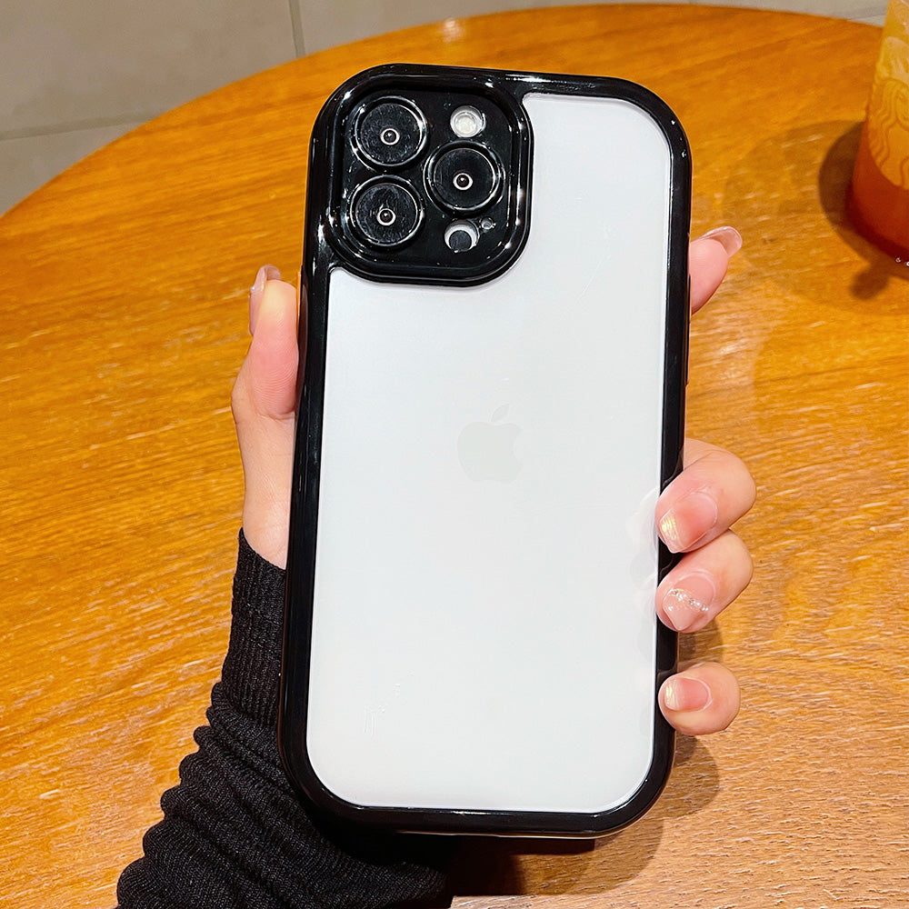 Anti-fall Cover for iPhone 13 Pro Max 6.7 inch Candy Color Frame TPU+Acrylic Phone Case