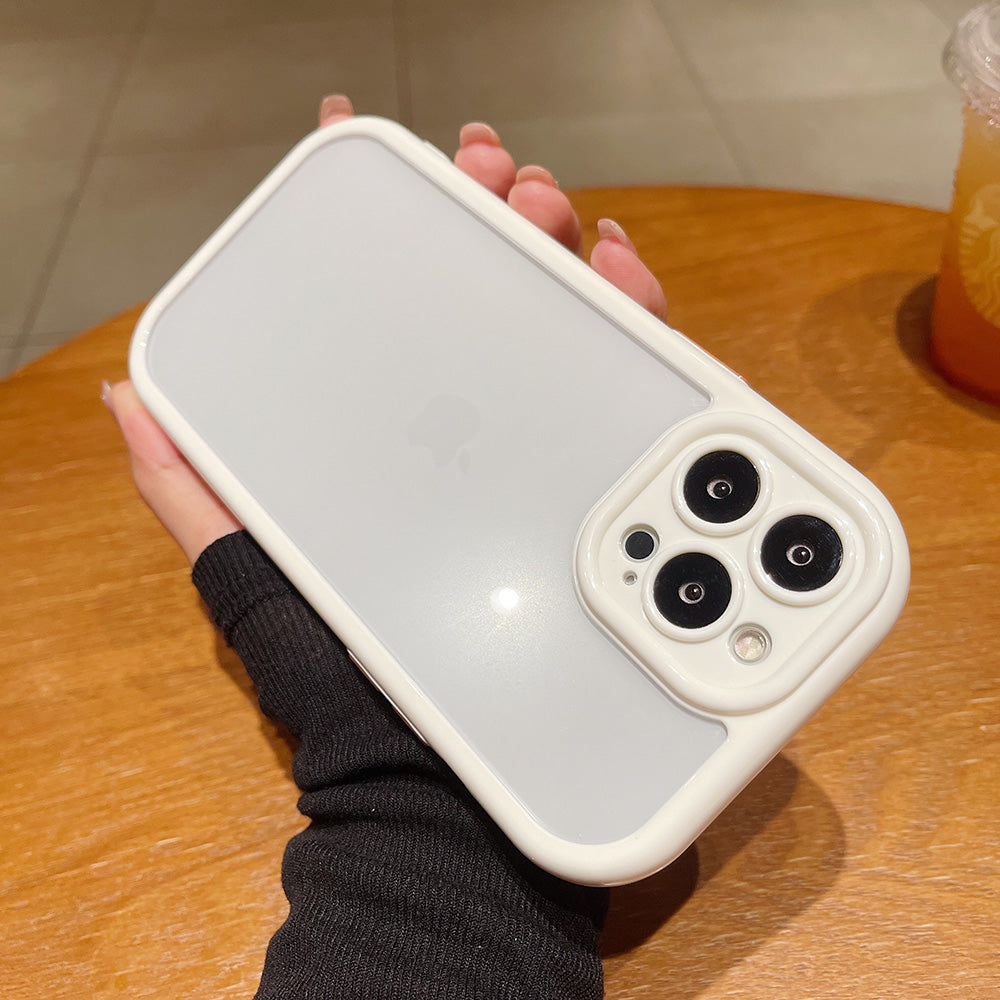 Anti-fall Cover for iPhone 13 Pro Max 6.7 inch Candy Color Frame TPU+Acrylic Phone Case