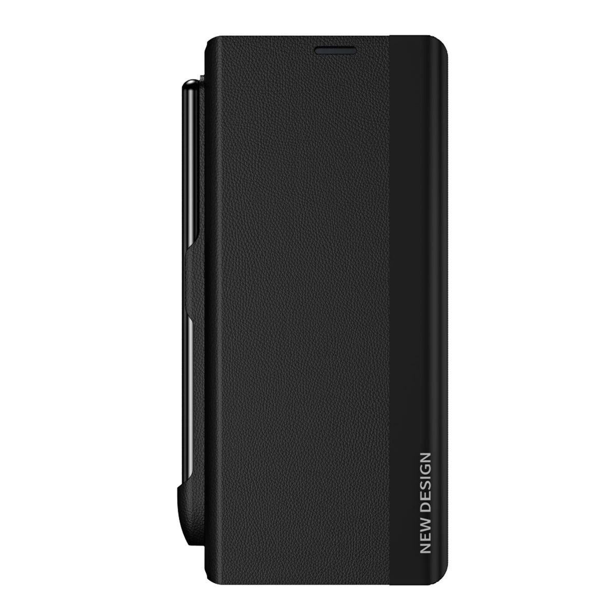 For Samsung Galaxy Z Fold5 5G Shockproof Case PU Leather+PC Phone Cover with Pencil