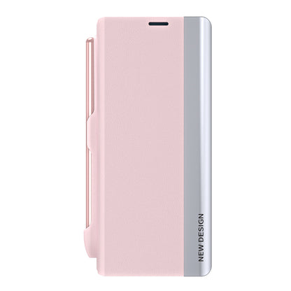 For Samsung Galaxy Z Fold5 5G Shockproof Case PU Leather+PC Phone Cover with Pencil