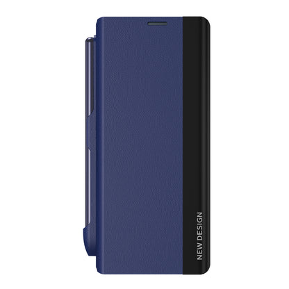 For Samsung Galaxy Z Fold5 5G Shockproof Case PU Leather+PC Phone Cover with Pencil