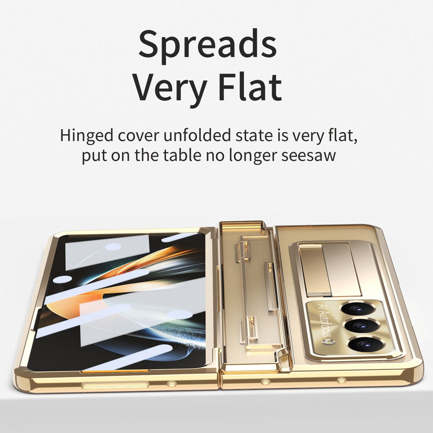 For Samsung Galaxy Z Fold5 5G Kickstand PC Case Shockproof Folding Phone Cover