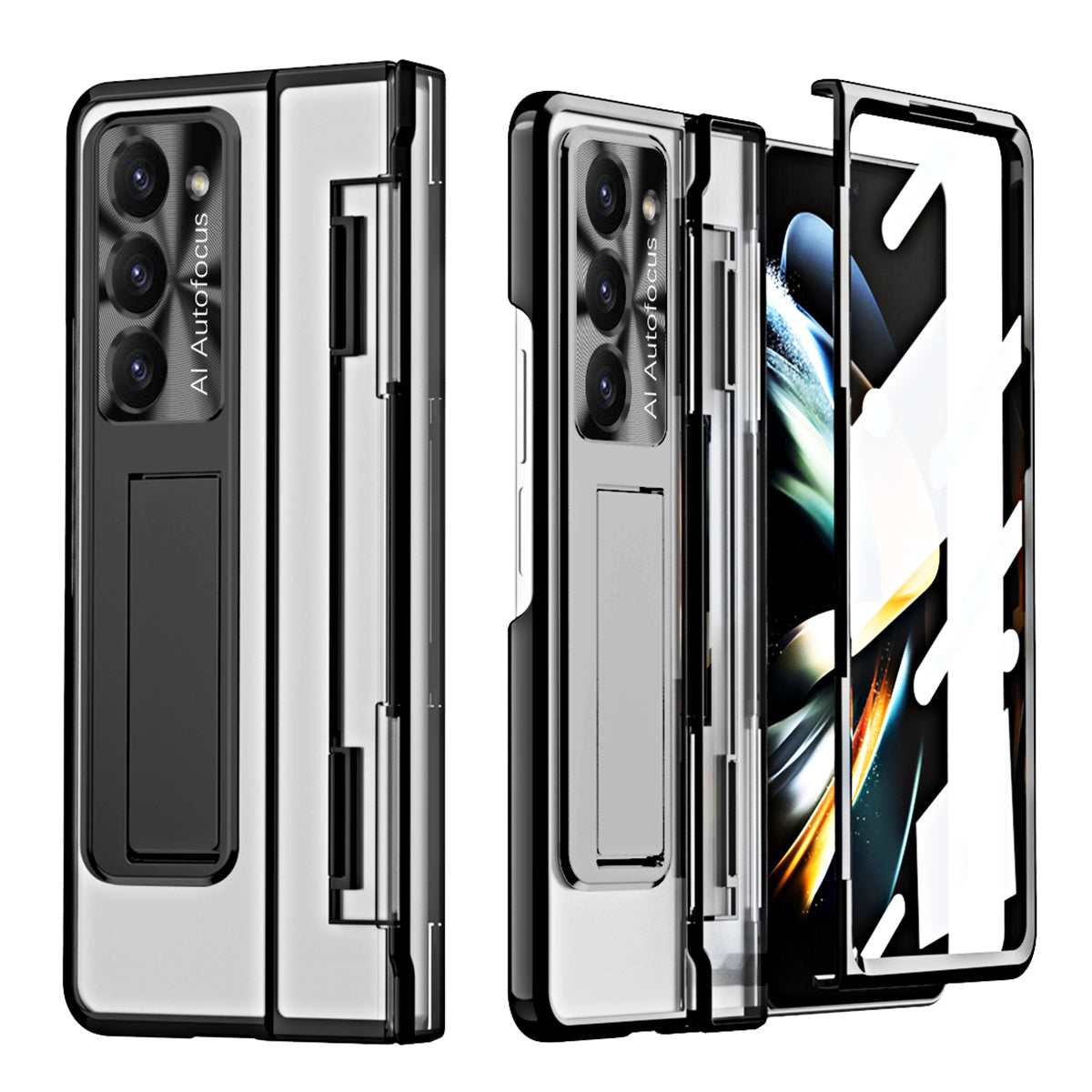 For Samsung Galaxy Z Fold5 5G Kickstand PC Case Shockproof Folding Phone Cover