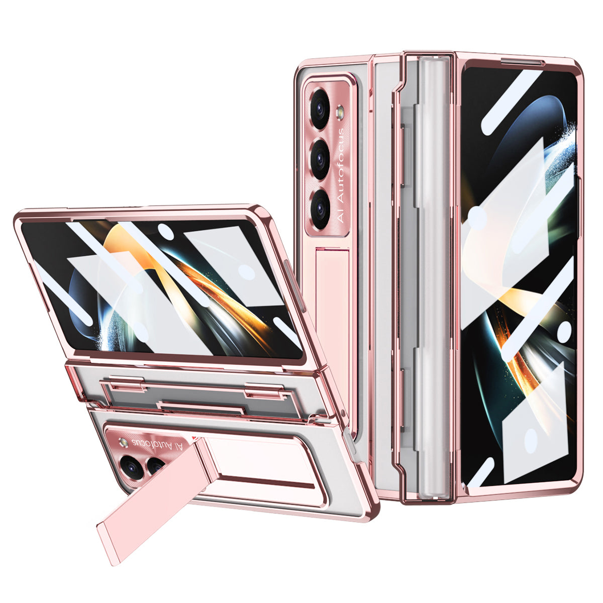 For Samsung Galaxy Z Fold5 5G Kickstand PC Case Shockproof Folding Phone Cover