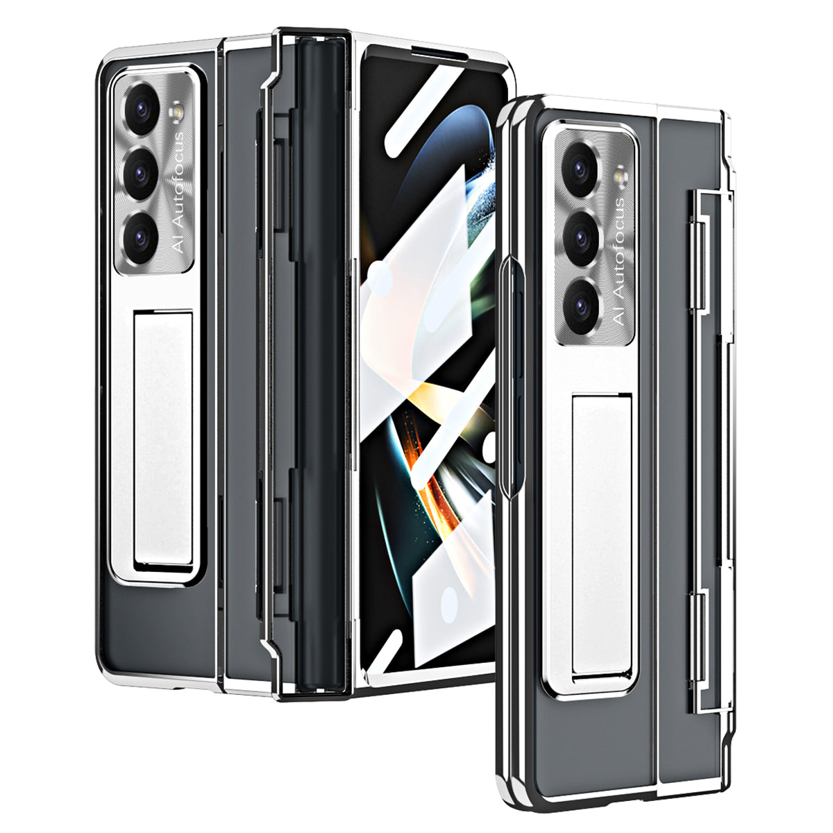 For Samsung Galaxy Z Fold5 5G Kickstand PC Case Shockproof Folding Phone Cover
