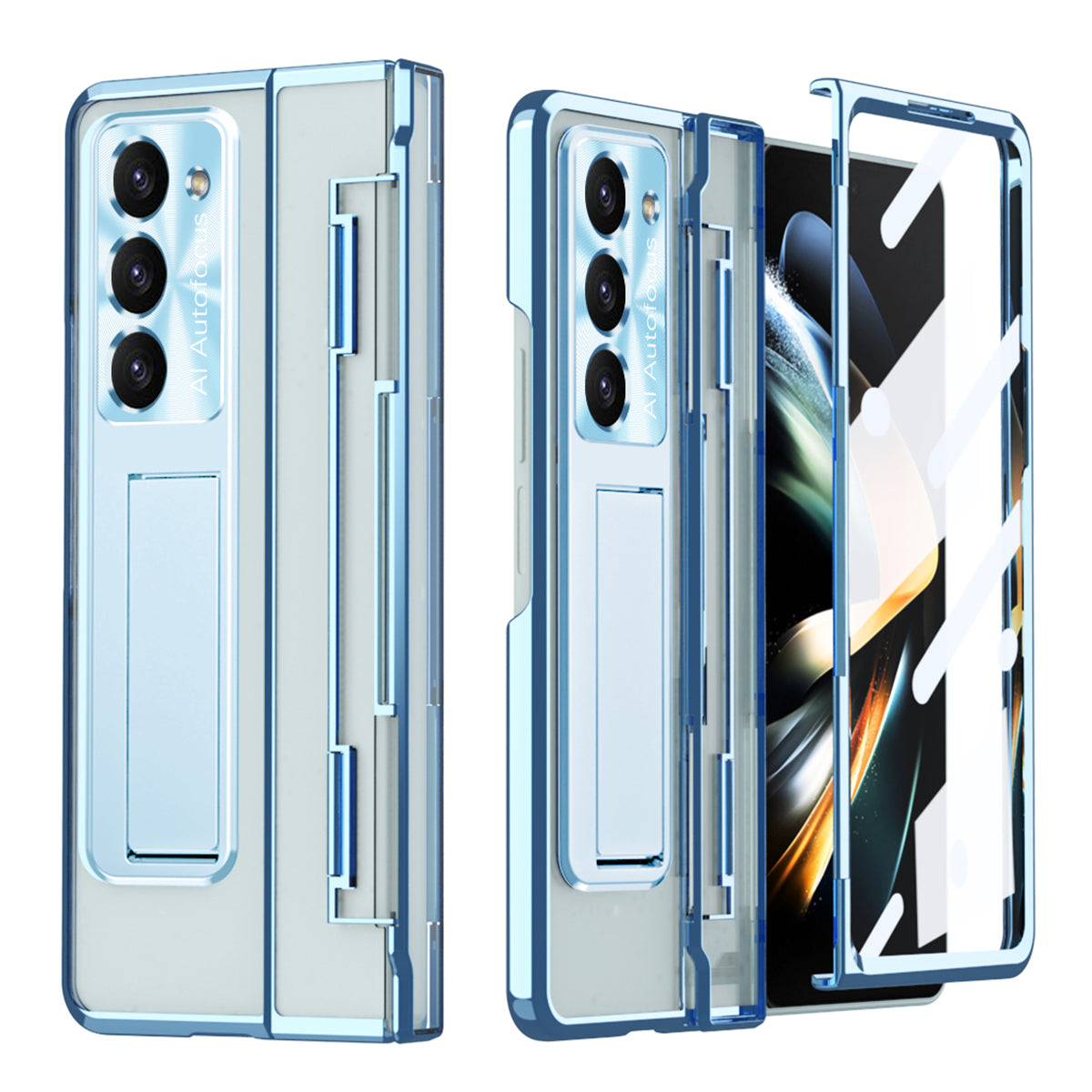 For Samsung Galaxy Z Fold5 5G Kickstand PC Case Shockproof Folding Phone Cover