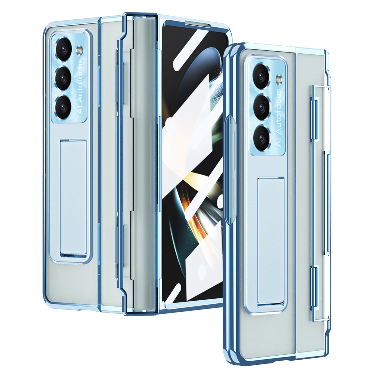 For Samsung Galaxy Z Fold5 5G Kickstand PC Case Shockproof Folding Phone Cover