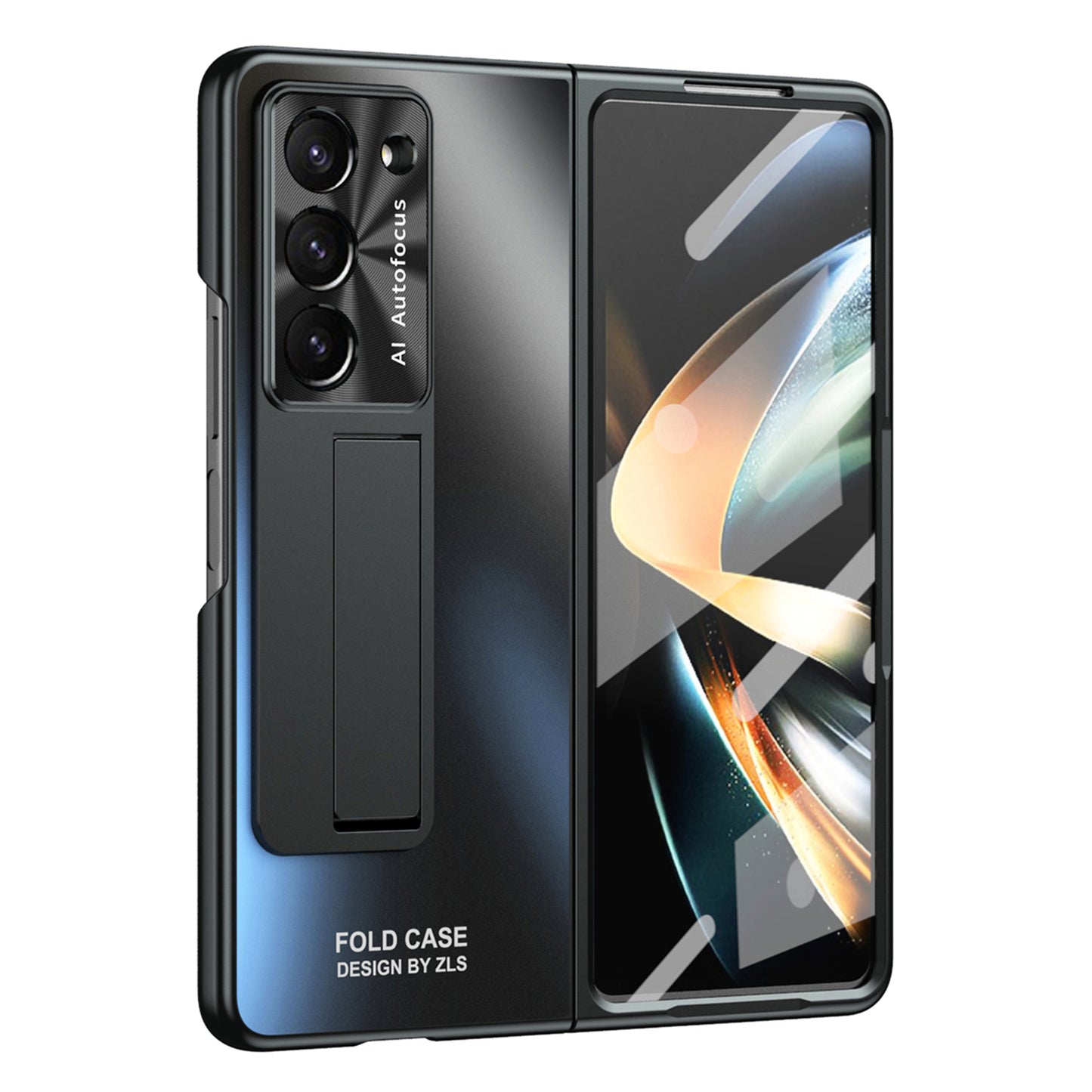 For Samsung Galaxy Z Fold5 5G Hard PC Kickstand Case Shockproof AG Matte Phone Cover