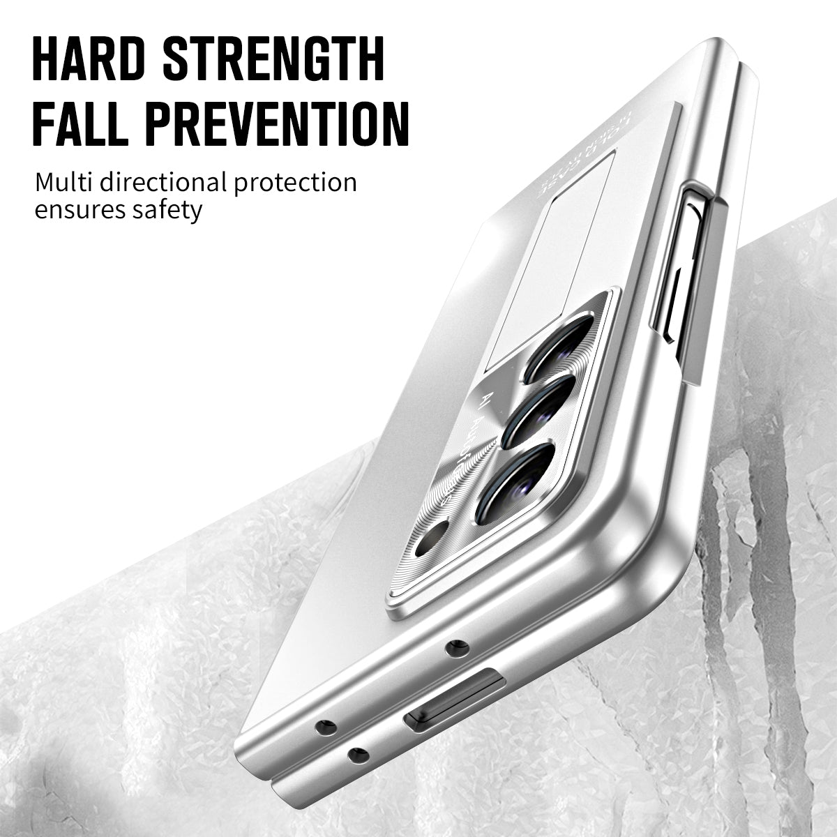 For Samsung Galaxy Z Fold5 5G Hard PC Kickstand Case Shockproof AG Matte Phone Cover