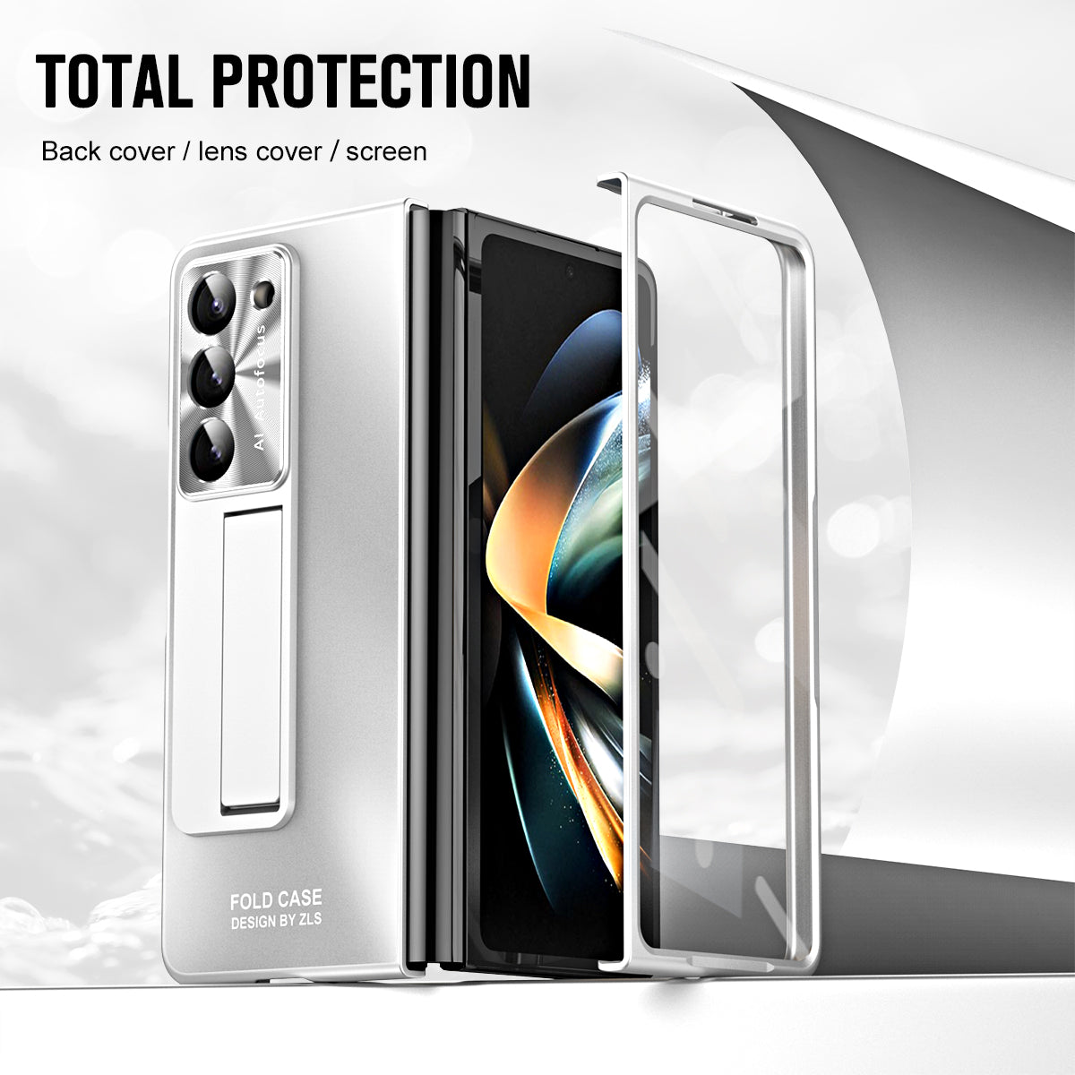 For Samsung Galaxy Z Fold5 5G Hard PC Kickstand Case Shockproof AG Matte Phone Cover
