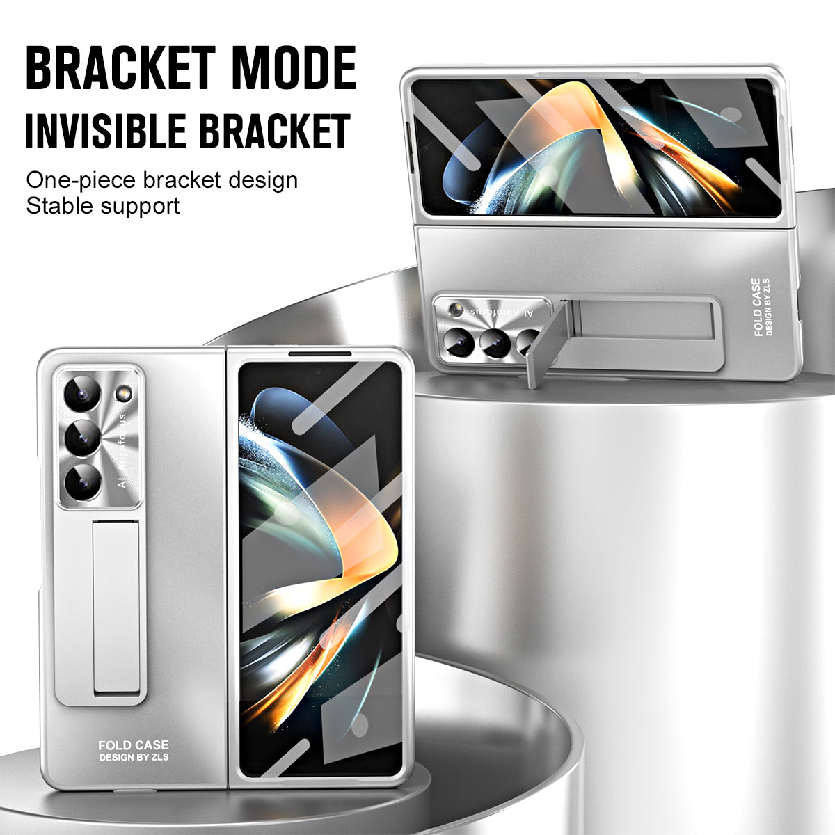 For Samsung Galaxy Z Fold5 5G Hard PC Kickstand Case Shockproof AG Matte Phone Cover