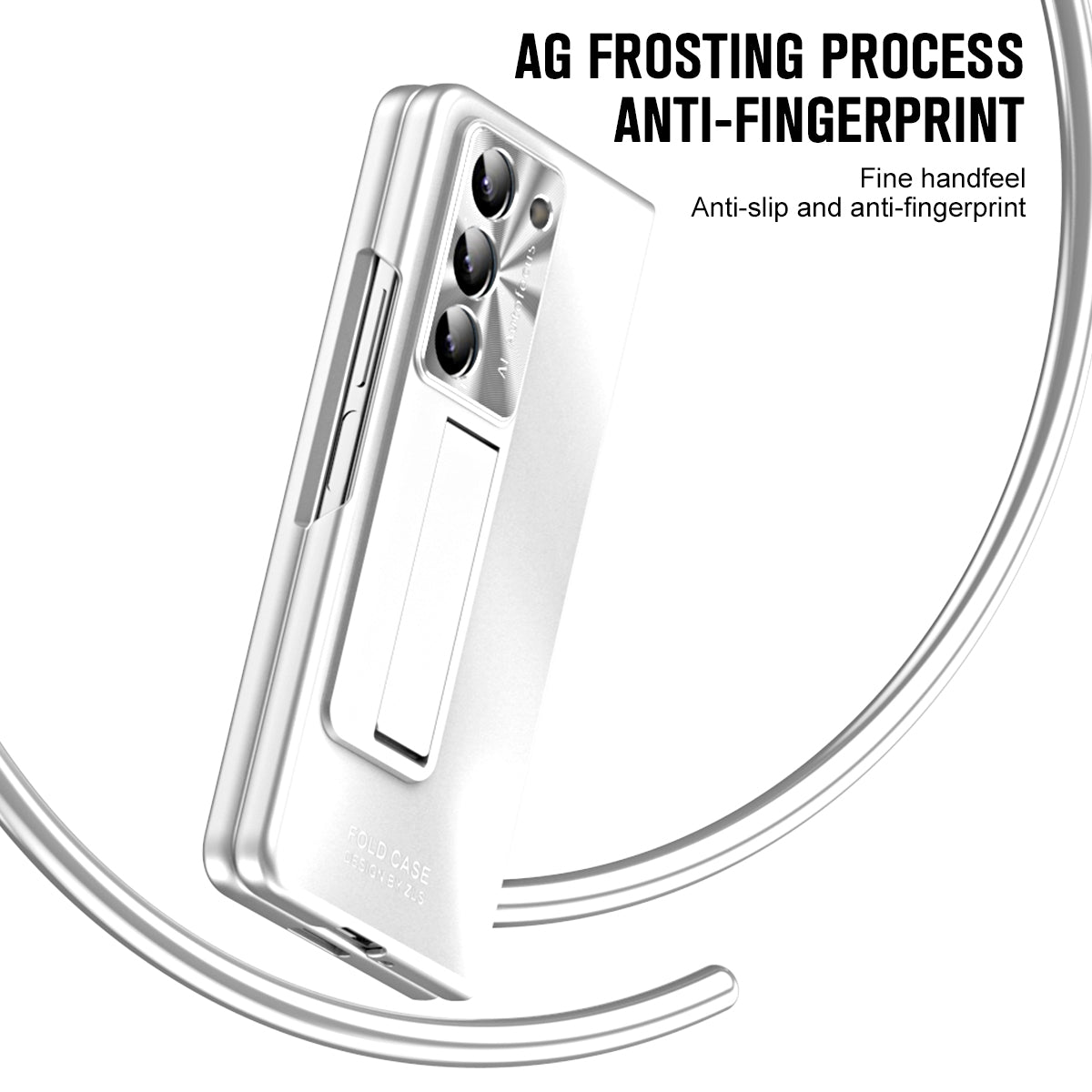 For Samsung Galaxy Z Fold5 5G Hard PC Kickstand Case Shockproof AG Matte Phone Cover