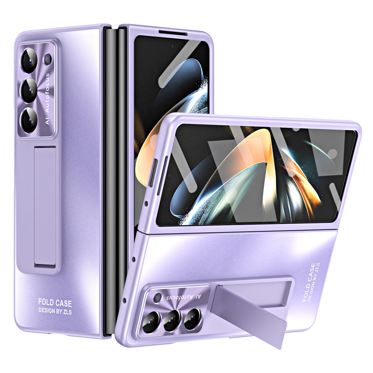For Samsung Galaxy Z Fold5 5G Hard PC Kickstand Case Shockproof AG Matte Phone Cover