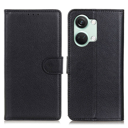 For OnePlus Nord 3 5G / Ace 2V Litchi Texture Wallet Stand Cover PU Leather Shockproof Phone Case