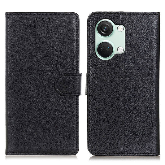 For OnePlus Nord 3 5G / Ace 2V Litchi Texture Wallet Stand Cover PU Leather Shockproof Phone Case
