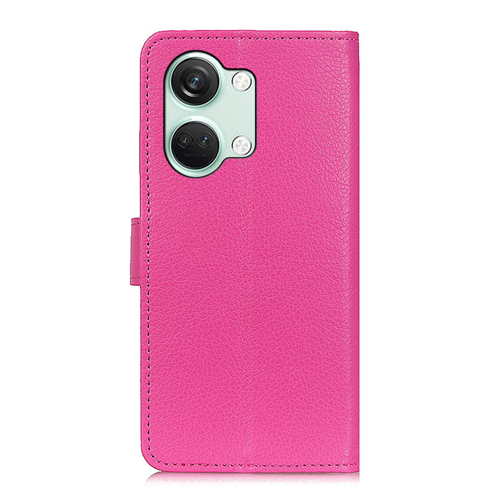 For OnePlus Nord 3 5G / Ace 2V Litchi Texture Wallet Stand Cover PU Leather Shockproof Phone Case