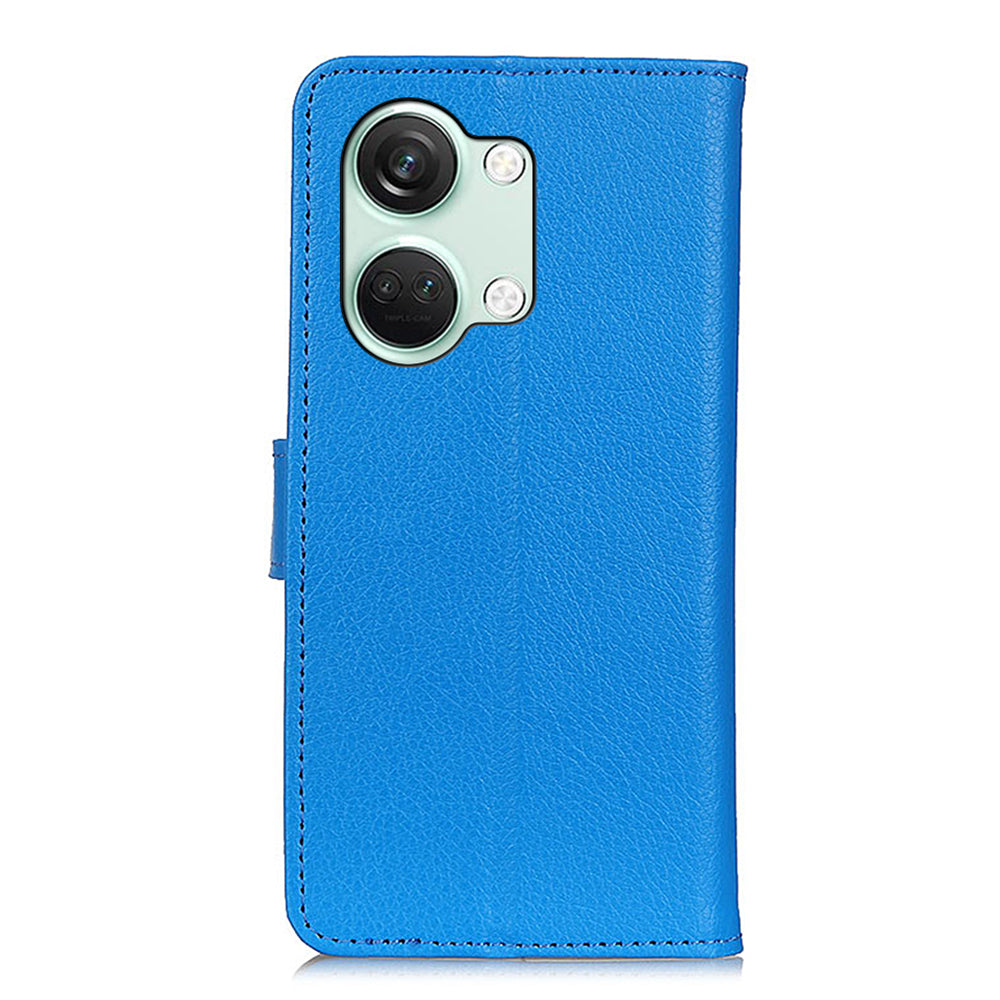 For OnePlus Nord 3 5G / Ace 2V Litchi Texture Wallet Stand Cover PU Leather Shockproof Phone Case