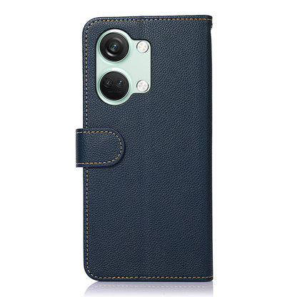 KHAZNEH For OnePlus Nord 3 5G / Ace 2V Phone Case PU Leather Litchi Texture RFID Blocking Stand Wallet Cover