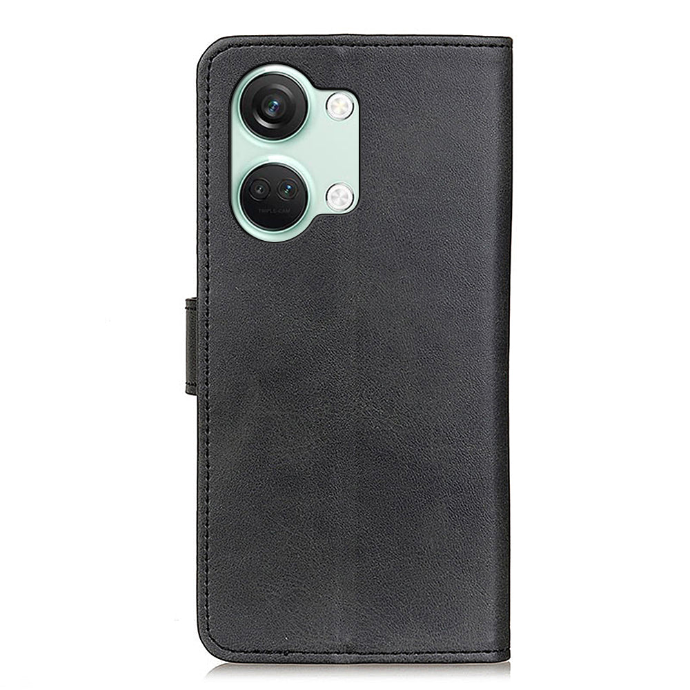 OnePlus Ace 2V / Nord 3 5G Cowhide Texture Phone Case PU Leather Foldable Stand Wallet Cover