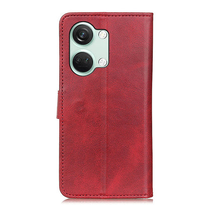 OnePlus Ace 2V / Nord 3 5G Cowhide Texture Phone Case PU Leather Foldable Stand Wallet Cover