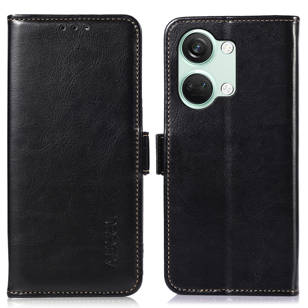 ABEEL For OnePlus Ace 2V / Nord 3 5G Crazy Horse Texture Wallet Phone Case PU Leather Stand Cover
