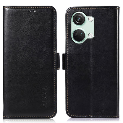 ABEEL For OnePlus Ace 2V / Nord 3 5G Crazy Horse Texture Wallet Phone Case PU Leather Stand Cover