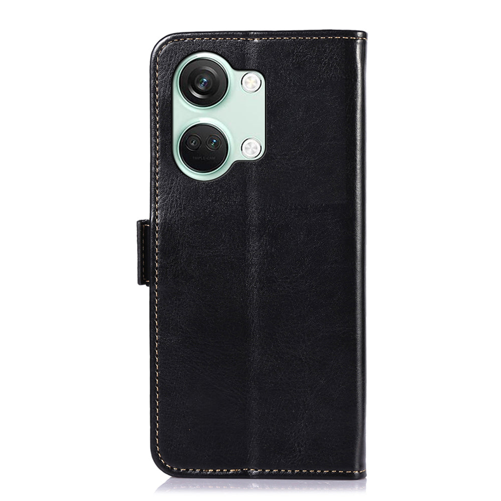 ABEEL For OnePlus Ace 2V / Nord 3 5G Crazy Horse Texture Wallet Phone Case PU Leather Stand Cover