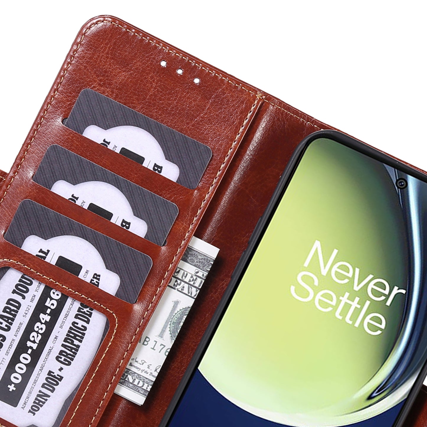 ABEEL For OnePlus Ace 2V / Nord 3 5G Crazy Horse Texture Wallet Phone Case PU Leather Stand Cover