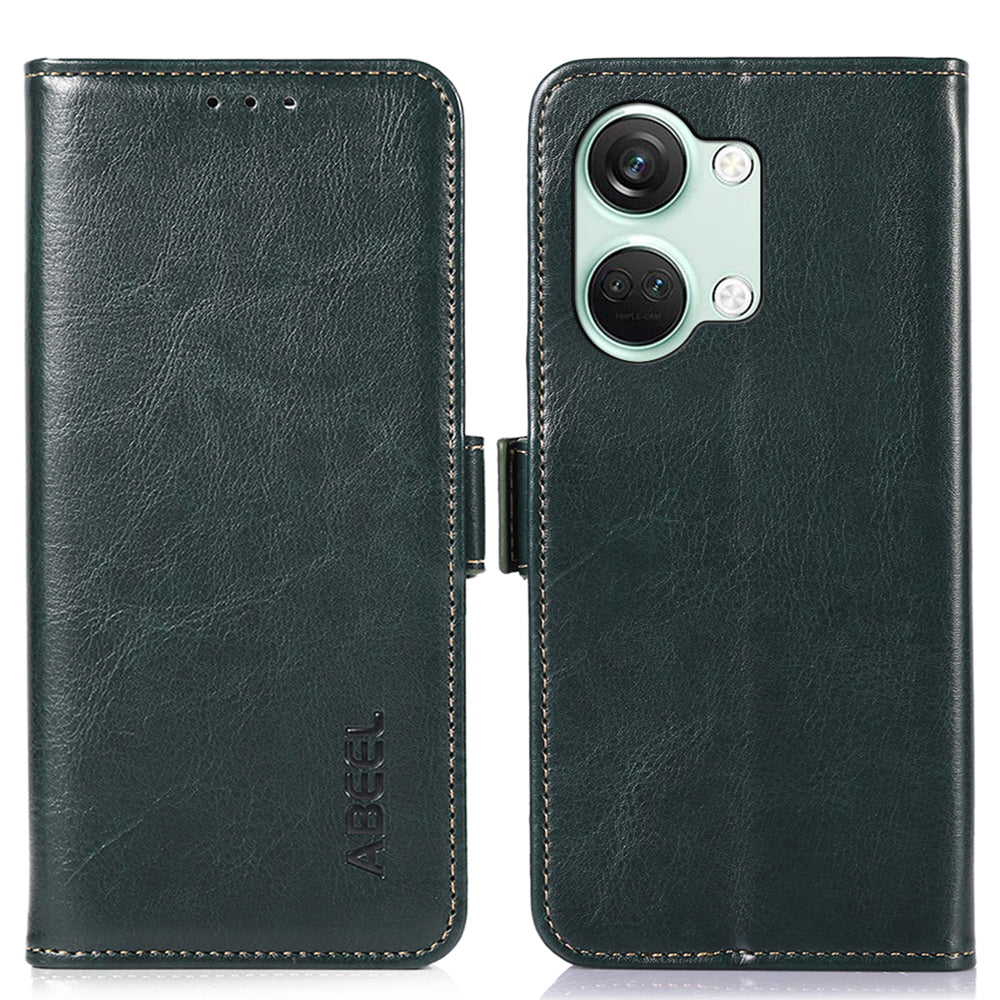 ABEEL For OnePlus Ace 2V / Nord 3 5G Crazy Horse Texture Wallet Phone Case PU Leather Stand Cover